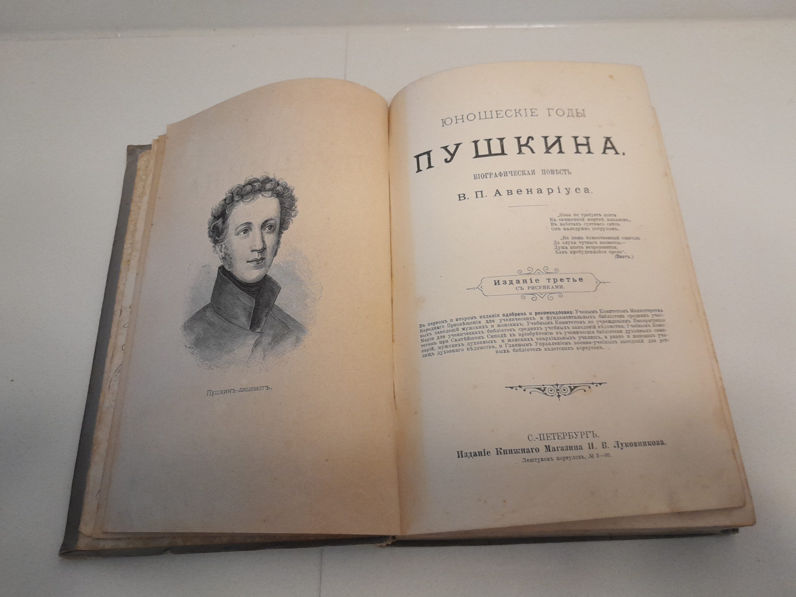 Авенариус, В.П. Юношеские годы Пушкина. — изображение 9
